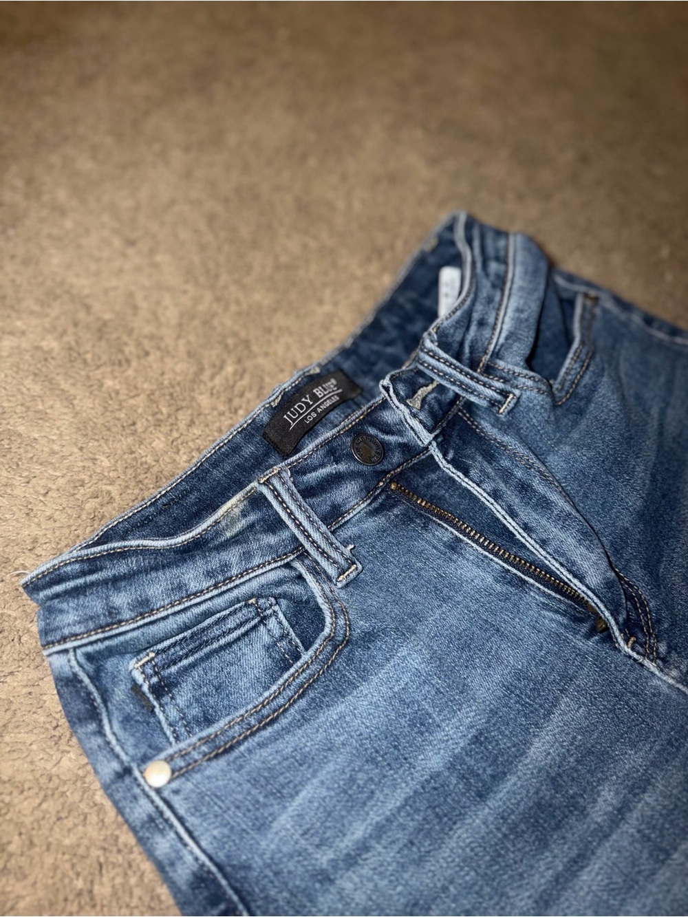 Judy Blue Dark Blue Wide Leg Jeans - Picture 2 of 11